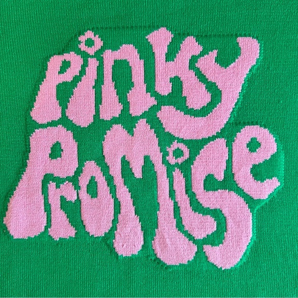 New Super Cute PINKY PROMISE Oversized Sweaters • Factory Sample • Size Large - Picture 2 of 4
